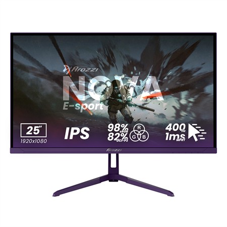 Arozzi Nova E-sport Monitor 25" - Purple