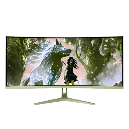 Arozzi Nova Curved 34" VA, 165Hz - Forest Green