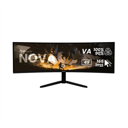 Arozzi Nova Curved 49" VA, 165Hz - Black
