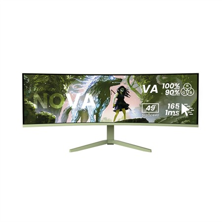 Arozzi Nova Curved 49" VA, 165Hz - Forest Green