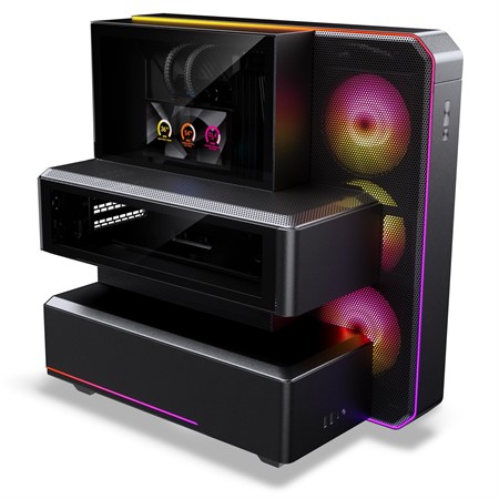 Phanteks EX5 MAX ATX Case, 4x Fan, 6"LCD, 360 AIO, Nexlinq, DRGB Black
