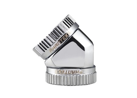 Phanteks 16mm Hard Tube Adapter 45° - Chrome