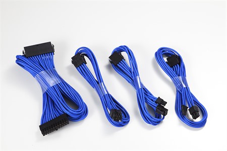 Phanteks Ext Cable Combo Pack_24P/8P/8V/8V, 500mm, Blue