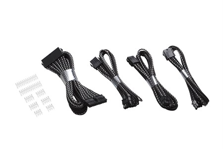 Phanteks Ext Cable Combo Pack_24P/8P/8V/8V, 500mm, X Black/Silver