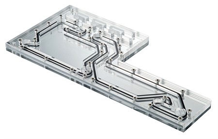 Phanteks D140 Distro plate. Mirror Acrylic backplate, DRGB LED