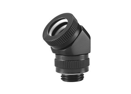 Phanteks 12mm Hard Tube Rotary Fitting 45° G1/4 - Black