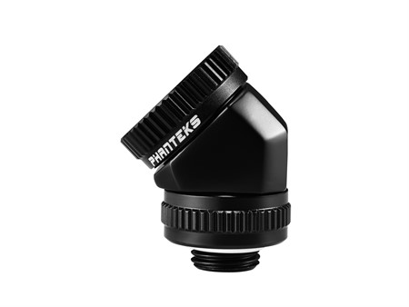 Phanteks 16mm Hard Tube Rotary Fitting 45° G1/4 - Black