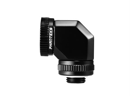 Phanteks 16mm Hard Tube Rotary Fitting 90° G1/4 - Black