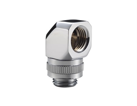 Phanteks M-F Rotary Fitting 90°, G1/4 - Chrome