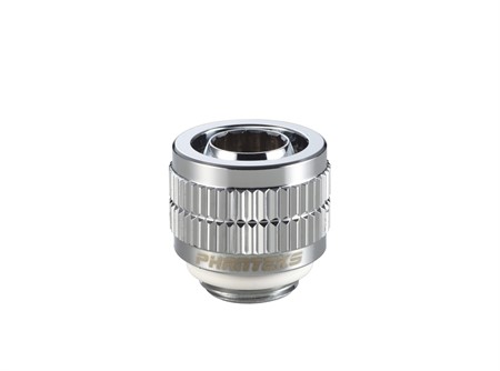 Phanteks 13/10mm Soft Tube Fitting (1/2'' - 3/8''), G1/4 - Chrome