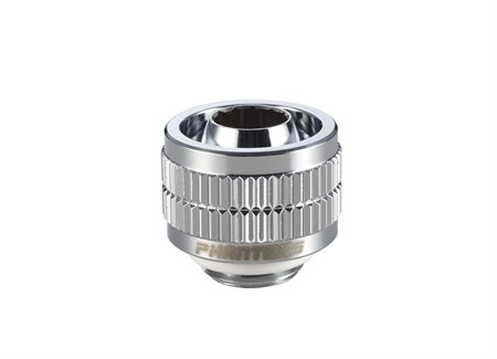 Phanteks 16/10mm Soft Tube Fitting (5/8'' - 3/8''), G1/4 - Chrome