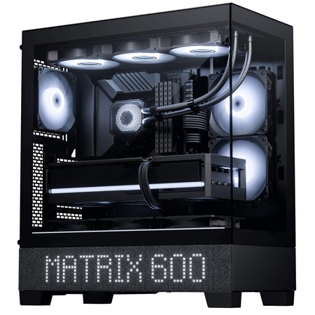 Phanteks XT View ATX Case, LED Matrix, T.G, DRGB, Charcoal Black