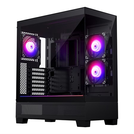 Phanteks XT View ATX Case T.G. 120mm DRGB PWM Fan x 3, Black