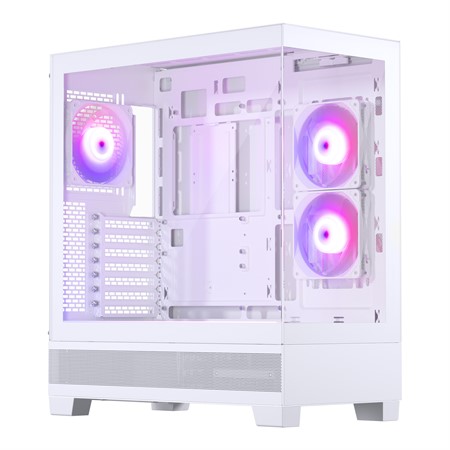 Phanteks XT View ATX Case T.G. 120mm DRGB PWM Fan x 3, White